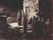 unknow artist Christus betritt mit seinen Jungern den Garten Gethsemane painting
